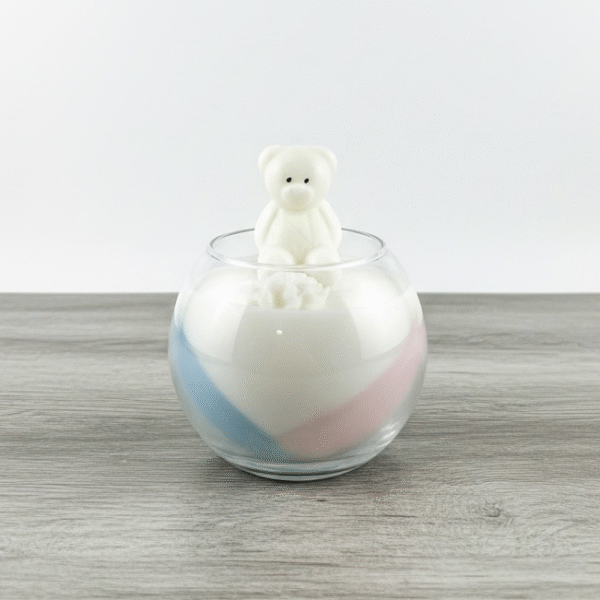 Baby Gender Reveal Bowl Candle